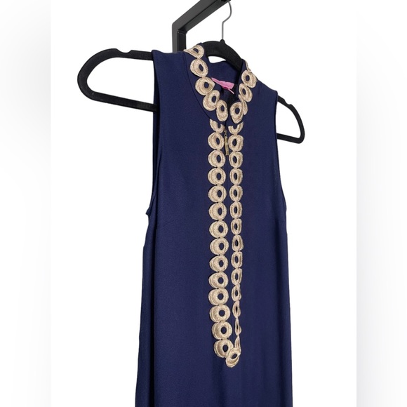 Lilly Pulitzer Jane Shift Dress in True Navy Size 00 NWOT - Picture 3 of 6